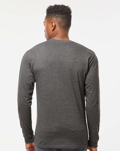 Tultex Heavyweight Jersey Long Sleeve T-Shirt 291 #colormdl_Heather Charcoal