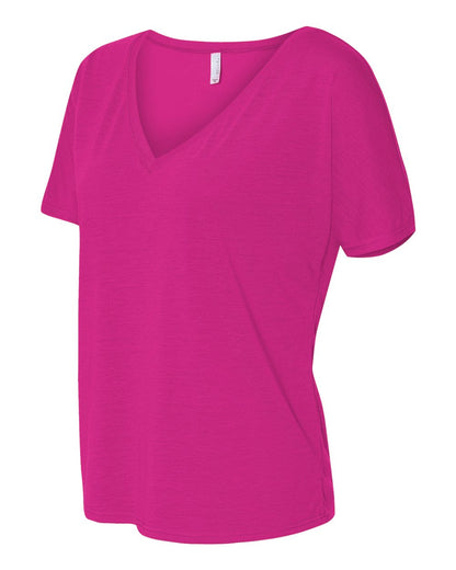 BELLA + CANVAS Women’s Slouchy V-Neck Tee 8815 #color_Berry