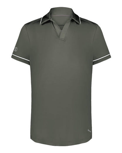 Holloway Women's CoolCore® Polo 222701 #color_Iron/ White