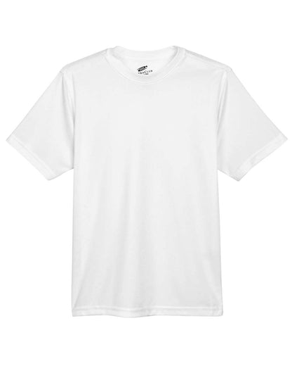 UltraClub Youth Cool & Dry Sport Performance Interlock T-shirt 8420Y #color_White