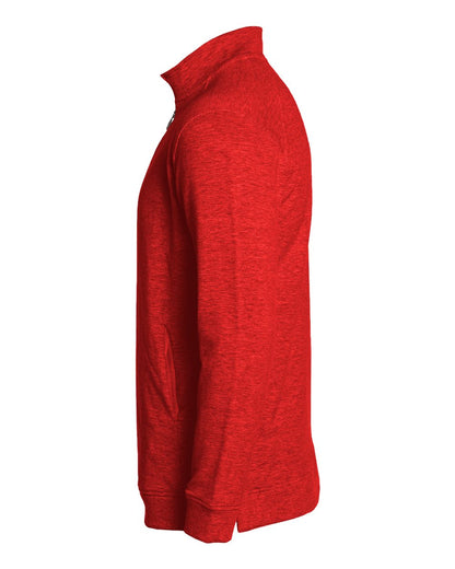 Badger FitFlex French Terry Quarter-Zip Sweatshirt 1060 #color_Red