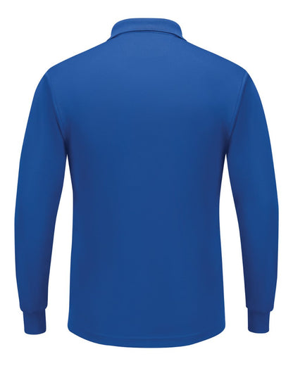 Red Kap Men's Long Sleeve Performance Knit Polo SK6L #color_Royal Blue