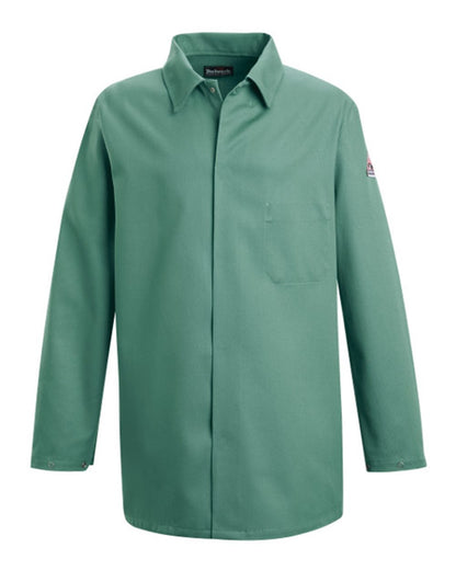 Bulwark Work Coat - EXCEL FR® - 9 oz. KEW2 #color_Visual Green