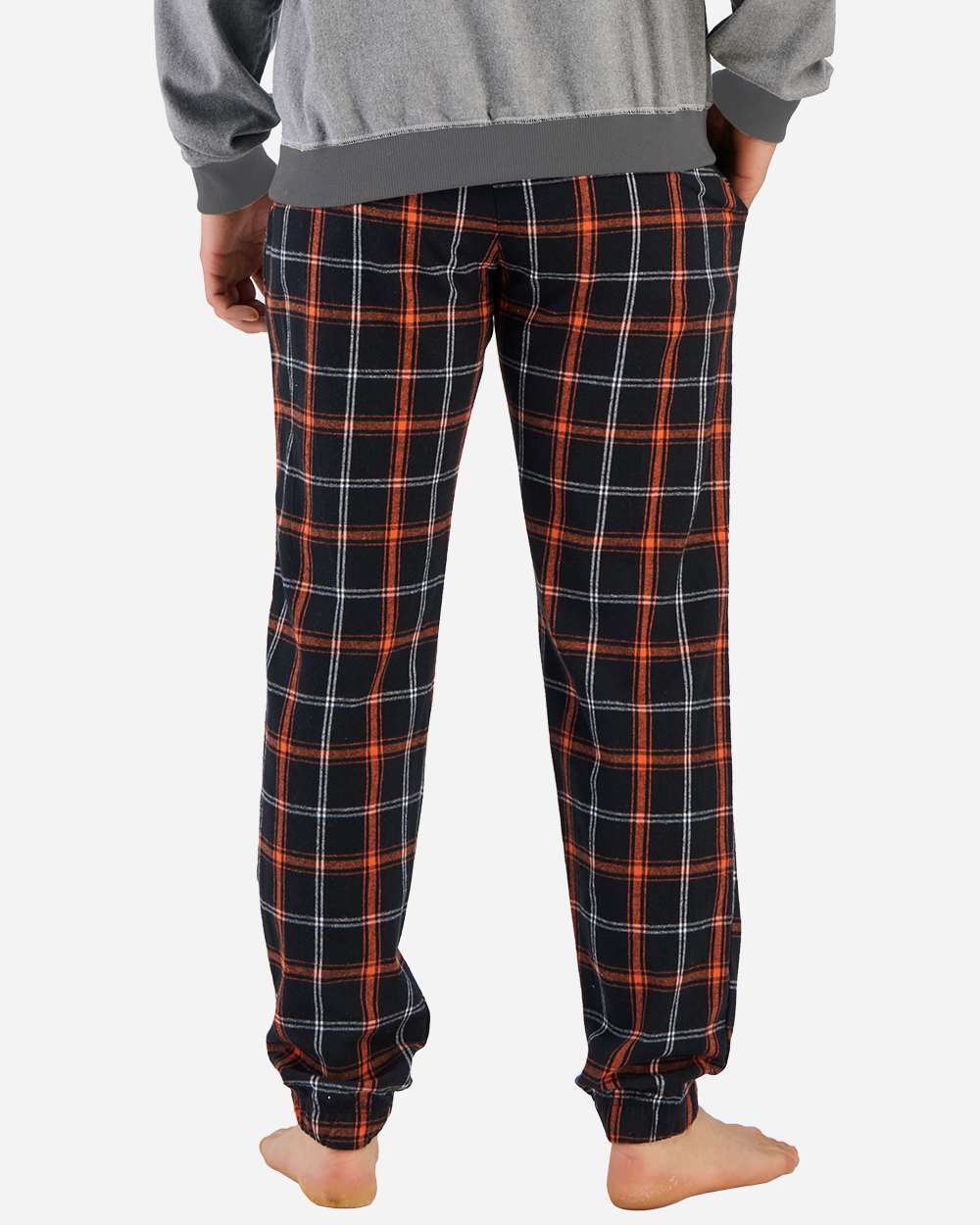 #color_Black/ Orange/ White Plaid