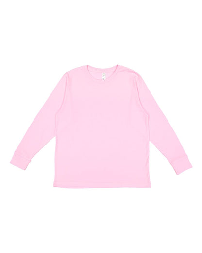 LAT Youth Fine Jersey Long Sleeve Tee 6201 #color_Pink