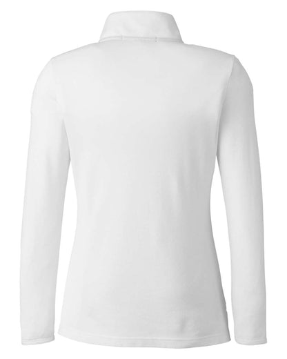 Devon & Jones Women's New Classics® Performance Quarter-Zip Pullover DG400W #color_White