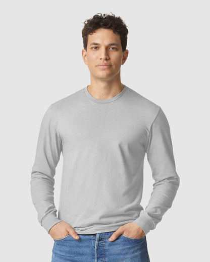 Gildan Softstyle® CVC Long Sleeve T-Shirt 67400 #colormdl_Cement