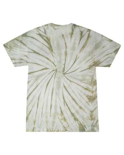 Colortone Unisex Multi-Color Tie-Dyed T-Shirt CD1000 #color_Spider Olive