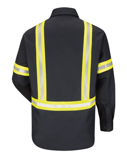 Bulwark Enhanced Visibility Uniform Shirt SLDT #color_Navy