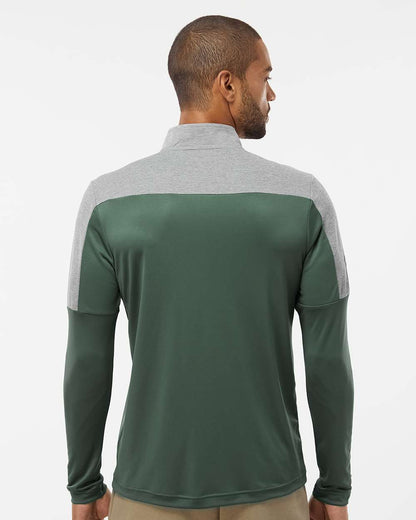 Adidas Lightweight Quarter-Zip Pullover A552 #colormdl_Green Oxide/ Grey Three Melange