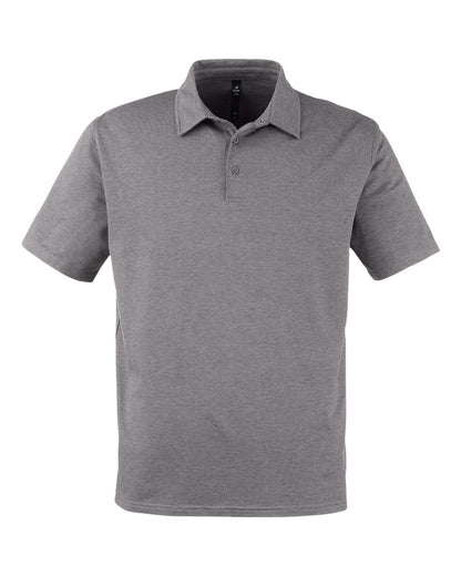 Glyder Men's Fairway Marbled Jersey Polo MDP1799 #color_Ash Grey