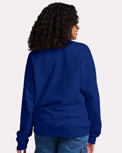 JERZEES Unisex Ultimate CVC Crewneck Sweatshirt IC48MR #colormdl_Orchid