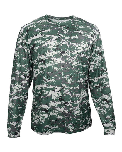 Badger Digital Camo Long Sleeve T-Shirt 4184 #color_Forest Digital