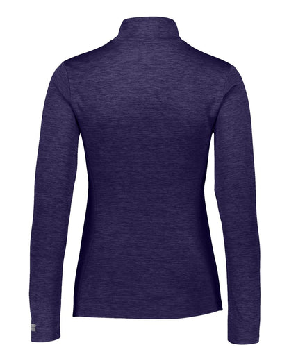 Russell Athletic Women's Striated Quarter-Zip Pullover QZ7EAX #color_Purple