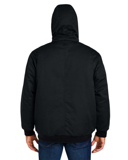 Harriton Unisex ClimaBloc® Heavyweight Hooded Full-Zip Jacket M722 #colormdl_Black