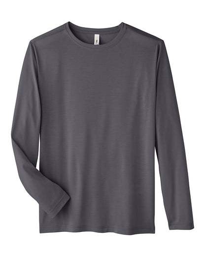 CORE365 Unisex Fusion ChromaSoft™ Performance Long Sleeve T-Shirt CE111L #color_Carbon