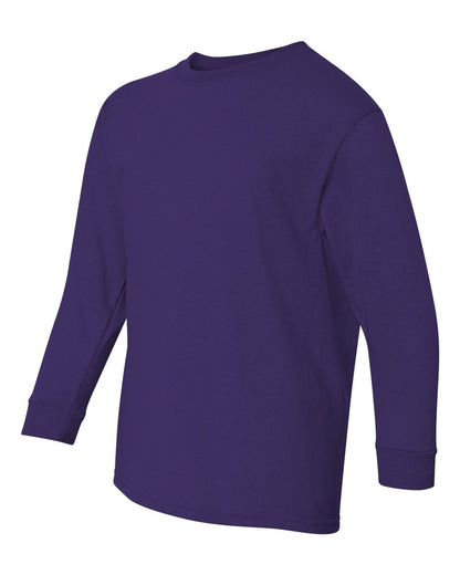 Gildan Youth Heavy Cotton™ Long Sleeve T-Shirt 5400B #color_Purple