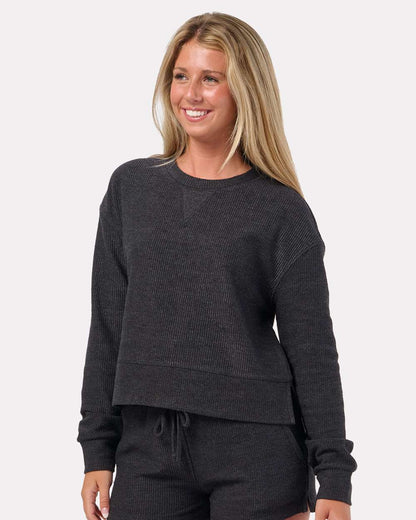 Boxercraft Women's Cropped Boxy Long Sleeve T-Shirt BW5102 #colormdl_Black
