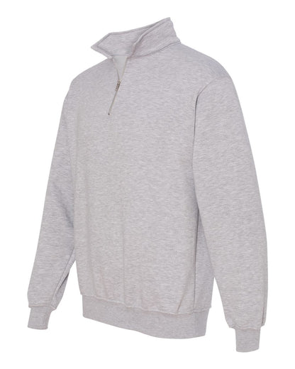 Bayside USA-Made Quarter-Zip Pullover Sweatshirt 920 #color_Dark Ash