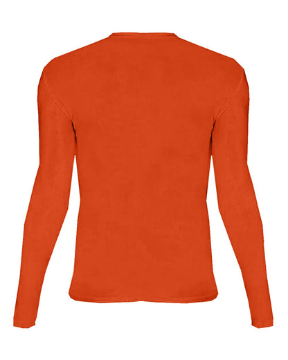 Badger Pro-Compression Long Sleeve T-Shirt 4605 #color_Burnt Orange