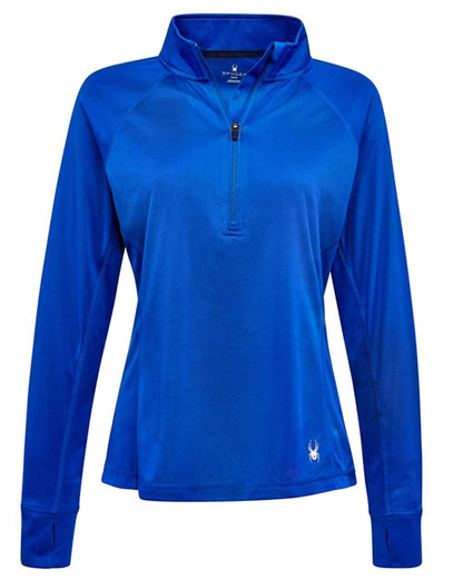 Spyder Women's Freestyle Half-Zip Pullover S16798 #color_Electric Blue