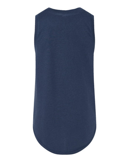 LAT Girls' Relaxed Fine Jersey Tank 2692 #color_Denim