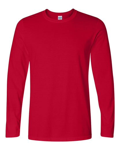Gildan Unisex Softstyle® Long Sleeve T-Shirt 64400 #color_Cherry Red