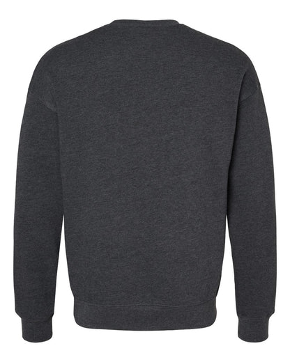 BELLA + CANVAS Sponge Fleece Drop Shoulder Crewneck Sweatshirt 3945 #color_Dark Grey Heather