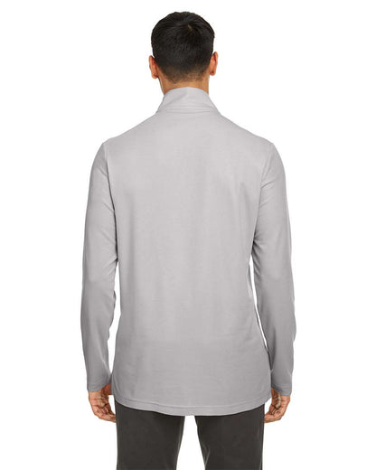 CORE365 Men's Fusion ChromaSoft™ Pique Quarter-Zip Pullover CE405 #colormdl_Platinum
