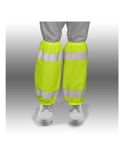 Kishigo Unisex Mesh Gaiters 3930-3931 #color_Lime