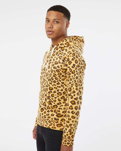 J. America Men's Triblend Fleece Hooded Sweatshirt 8871 #colormdl_Leopard Triblend