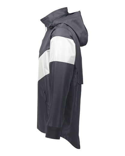 Holloway Men's Potomac Hooded Jacket 229527 #color_Carbon/ White