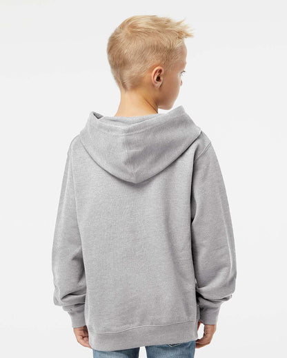 Independent Trading Co. Youth Midweight Hooded Sweatshirt SS4001Y #colormdl_Grey Heather