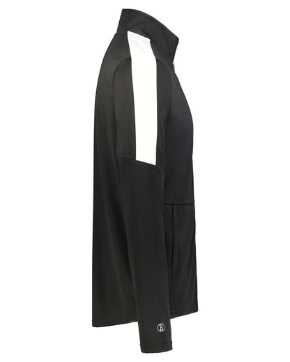 Holloway Men's Tall Crosstown Jacket 223530T #color_Black/ White