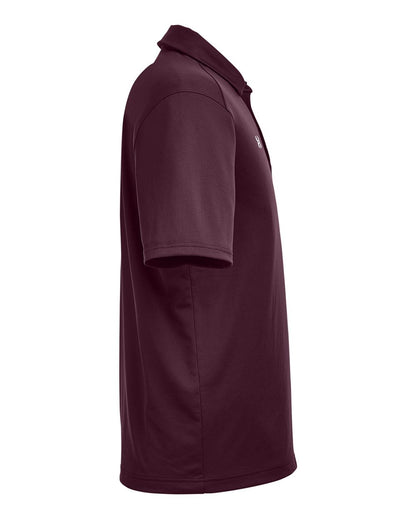 Under Armour Men's Tech™ Polo 1370399 #color_Maroon/ White