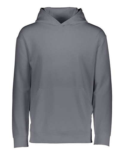 Augusta Sportswear Youth Wicking Fleece Hooded Sweatshirt 5506 #color_Graphite