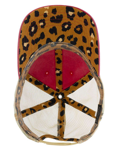 Infinity Her Women's Washed Mesh-Back Cap TESS #color_Red/ Leopard