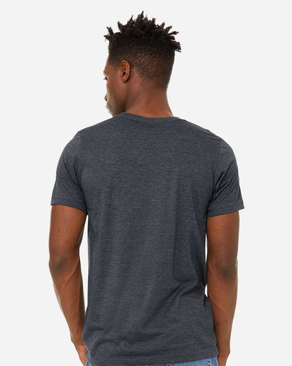 BELLA + CANVAS Unisex Sueded Tee 3301 #colormdl_Heather Midnight Navy