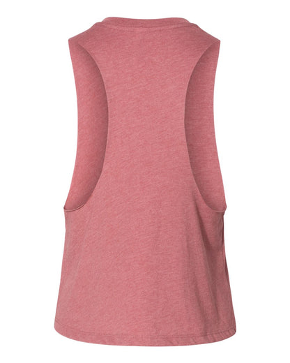 BELLA + CANVAS Women's Racerback Crop Tank 6682 #color_Heather Mauve