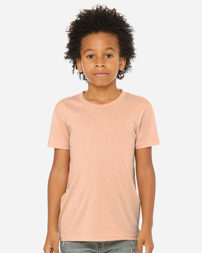 BELLA + CANVAS Youth Triblend Tee 3413Y #colormdl_Peach Triblend