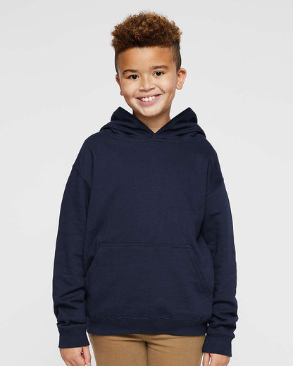 LAT Youth Fleece Hoodie Sweatshirt 2296 #colormdl_Navy