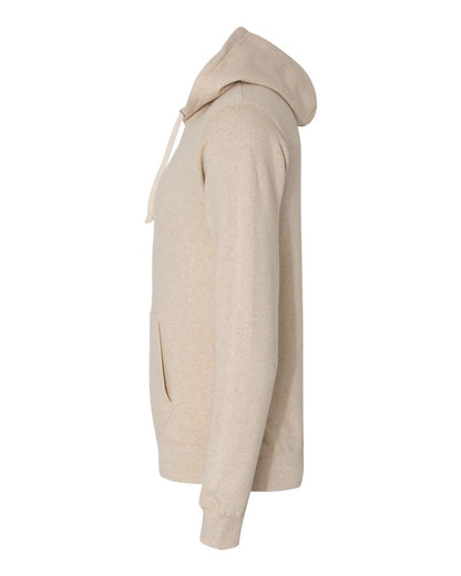 J. America Men's Triblend Fleece Hooded Sweatshirt 8871 #color_Oatmeal Triblend