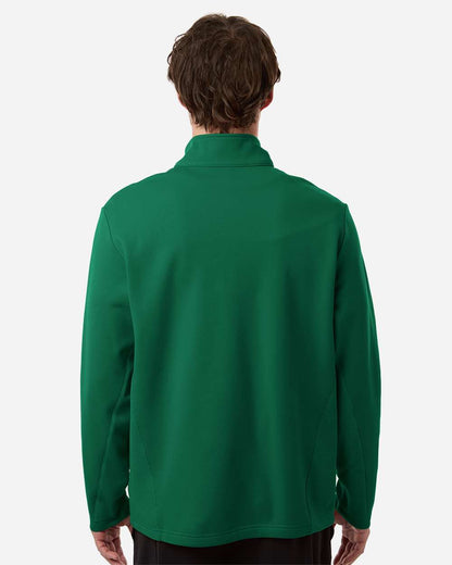 Team 365 Unisex Squad Cadet Quarter-Zip Tech Fleece Pullover TT401 #colormdl_Sport Forest