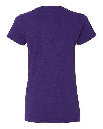 Gildan Women's Heavy Cotton™ V-Neck T-Shirt 5V00L #color_Purple