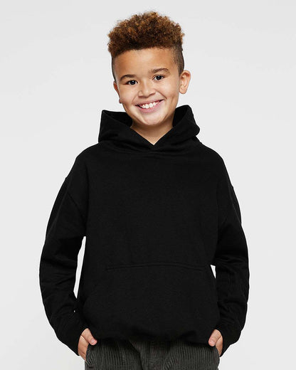 LAT Youth Fleece Hoodie Sweatshirt 2296 #colormdl_Black