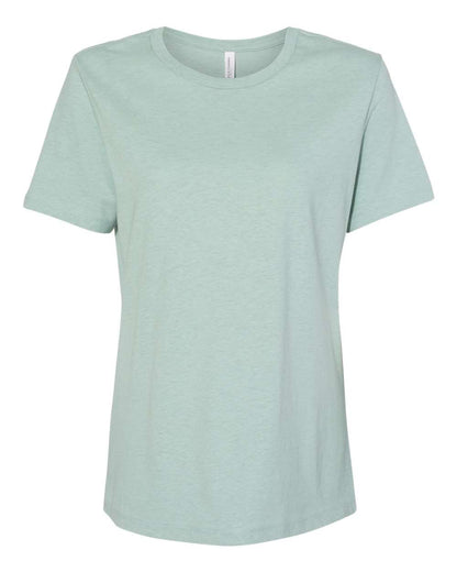 BELLA + CANVAS Women’s Relaxed Fit Heather CVC Tee 6400CVC #color_Heather Prism Dusty Blue