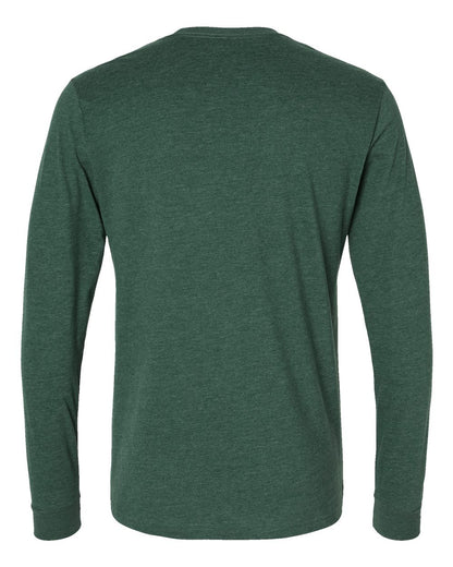 Next Level Sueded Long Sleeve T-Shirt 6411 #color_Heather Forest Green