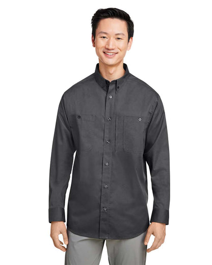 Harriton Men's Advantage IL Workshirt M585L #colormdl_Dark Charcoal
