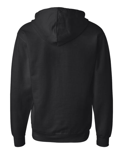 Independent Trading Co. Unisex Midweight Full-Zip Hooded Sweatshirt SS4500Z #color_Black