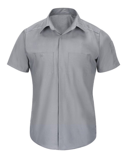 Red Kap Men's Tall Short Sleeve Pro Airflow Work Shirt SP4AT #color_Grey